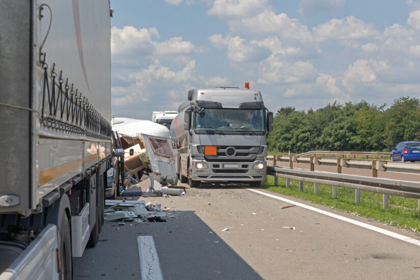Photo of a Truck Accident