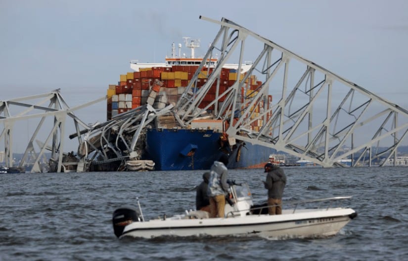 Francis Scott Key Bridge collapse cargo ship Dali accident Baltimore