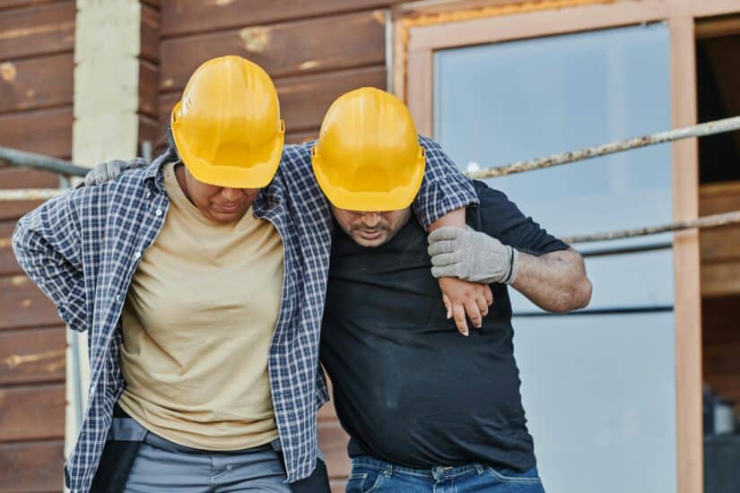 Injured employee receiving workers compensation benefits in Greenville South Carolina after a workplace accident
