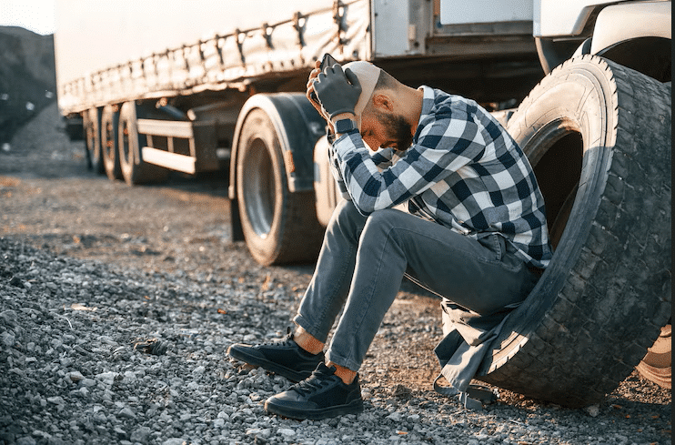 Image for Truck Driver Fatigue Causes Accident post
