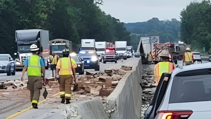Image for Hot Dog Truck Crash on I-83 Leaves 4 Injured and Highway in Chaos post