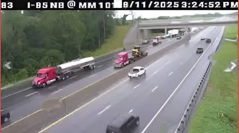 Image for SCHP: 2 injured after 11-vehicle crash on I-85S in Cherokee Co. post
