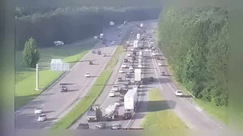 Image for Traffic Slowed After Box Truck Crash on I-77 Near Columbia post