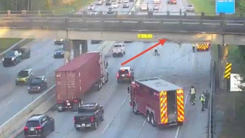Image for I-26 Overpass Truck Collision in North Charleston Leaves One Injured post