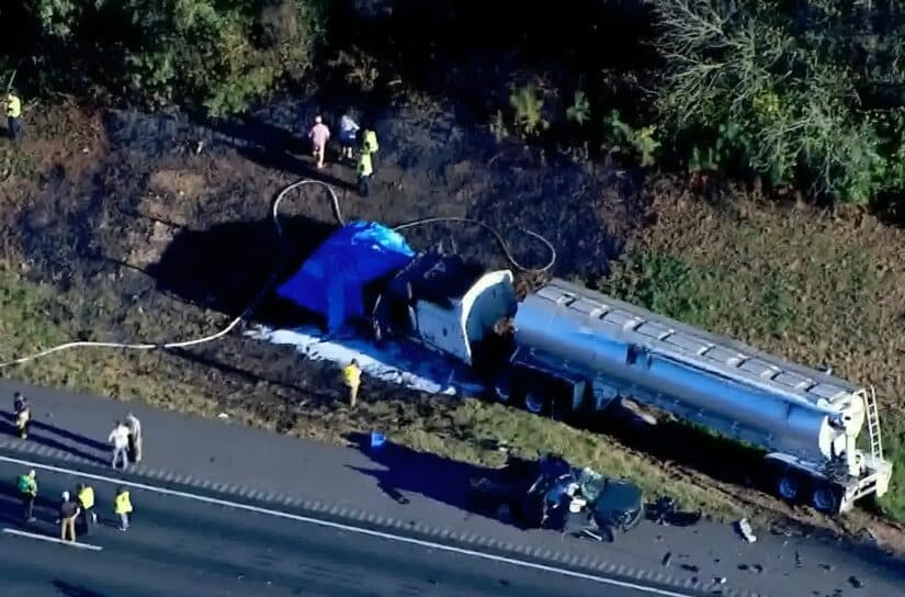 Image for Driver Following Too Close Behind Van Charged in Crash That Killed Three Adults and Five Children, Officials Say post