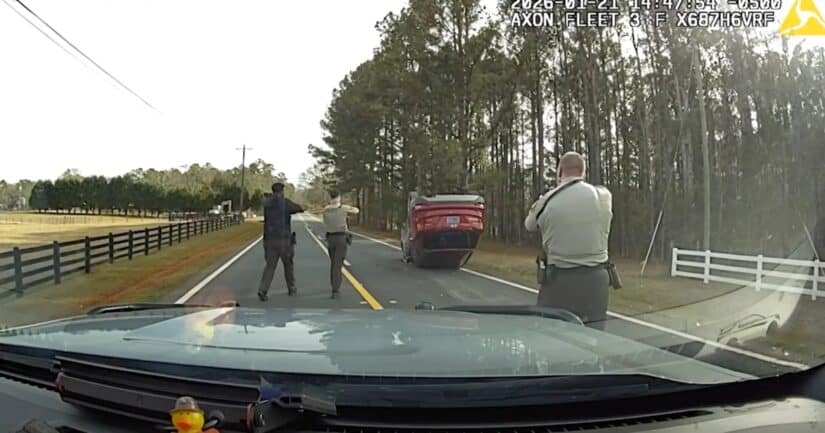 Image for Georgia Teen Arrested After Stolen SUV Flips During Police Chase in Fayette County post