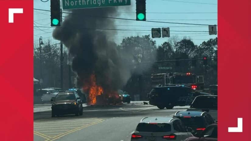 Image for Crash Ignites Vehicle Fire Near Dunwoody Place in Sandy Springs: What You Need to Know post