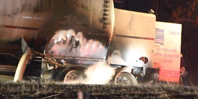 Image for Nitrogen Truck Crash Shuts Down I-20 for Hours in Warren County post