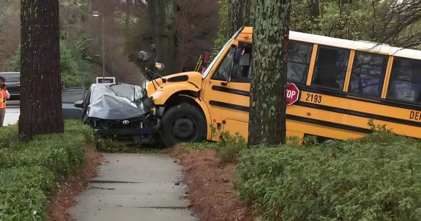 Image for DeKalb School Bus Crash Injures Students After Multi-Vehicle Collision post