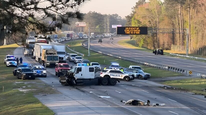 Image for I-95 Crash Pooler Georgia Shuts Down Highway After Serious Injuries post