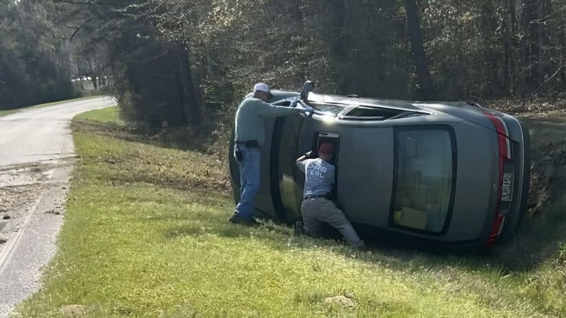 Image for Rollover Crash Washington County Georgia Leaves Woman Hospitalized post