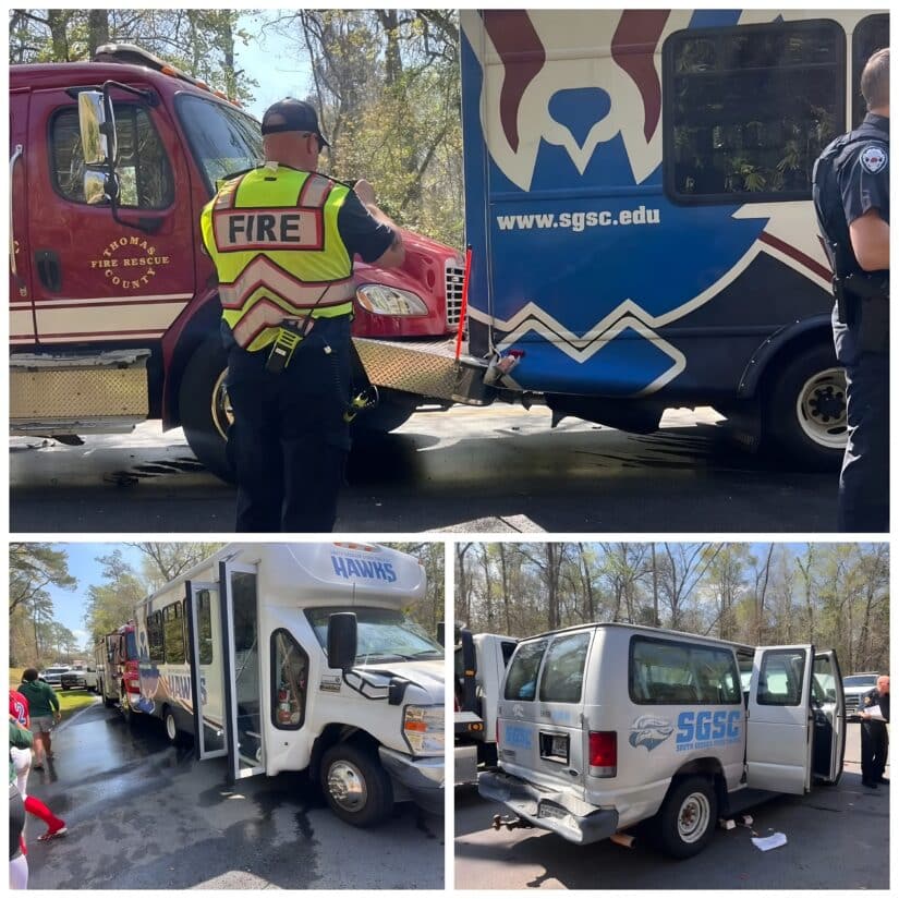 Image for SGSC Softball Team Involved in Multi-Vehicle Accident in Thomasville, No Serious Injuries Reported post
